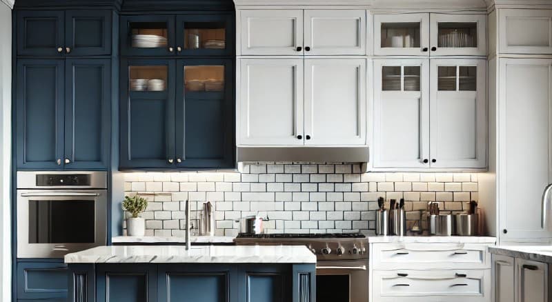 2 tone kitchen cabinets-2