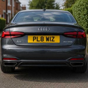 Rear Number Plate (Yellow)